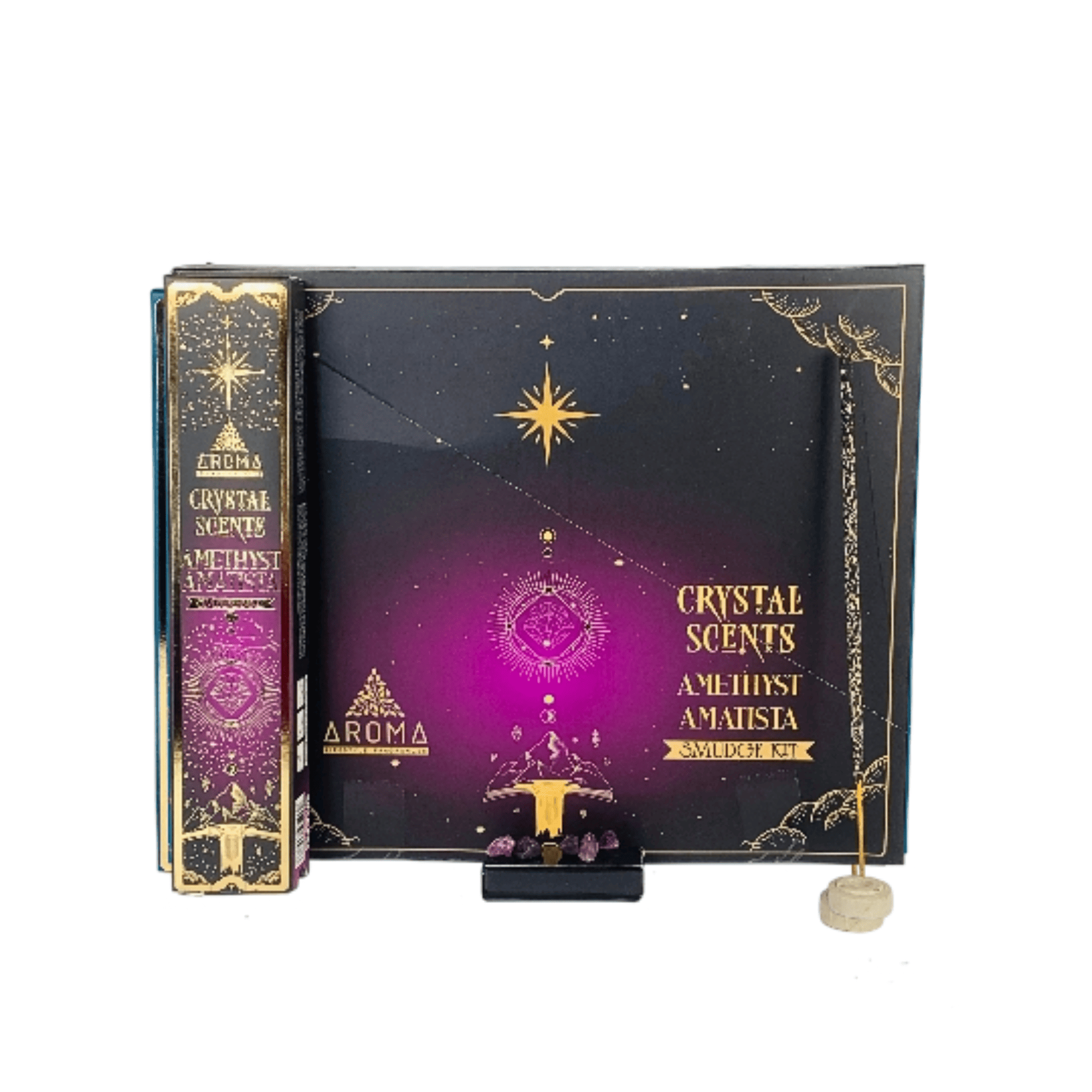 Aroma Crystal Amythist Smudge Kit-25g
